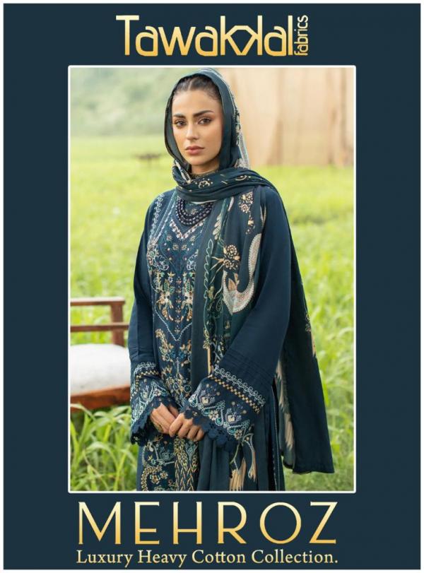 Tawakkal Mehroz Luxury Heavy Cotton Karachi Dress Material